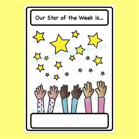 Printable Star Of The Week Poster